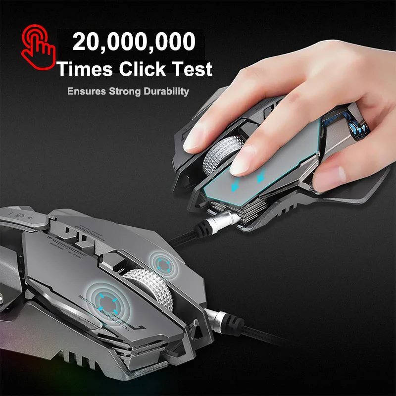 G9 игровая мышь проводная USB DPI Регулируемая макро программируемая геймерская