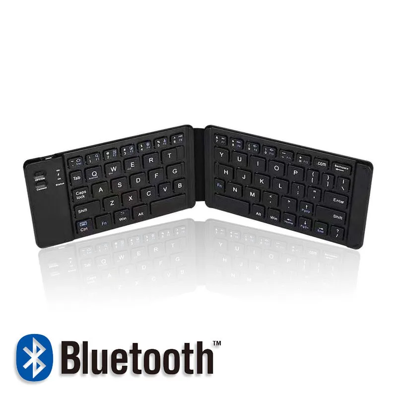 

2019 mini bluetooth wireless folding keyboard computer mobile phone flat silent office mini keyboard
