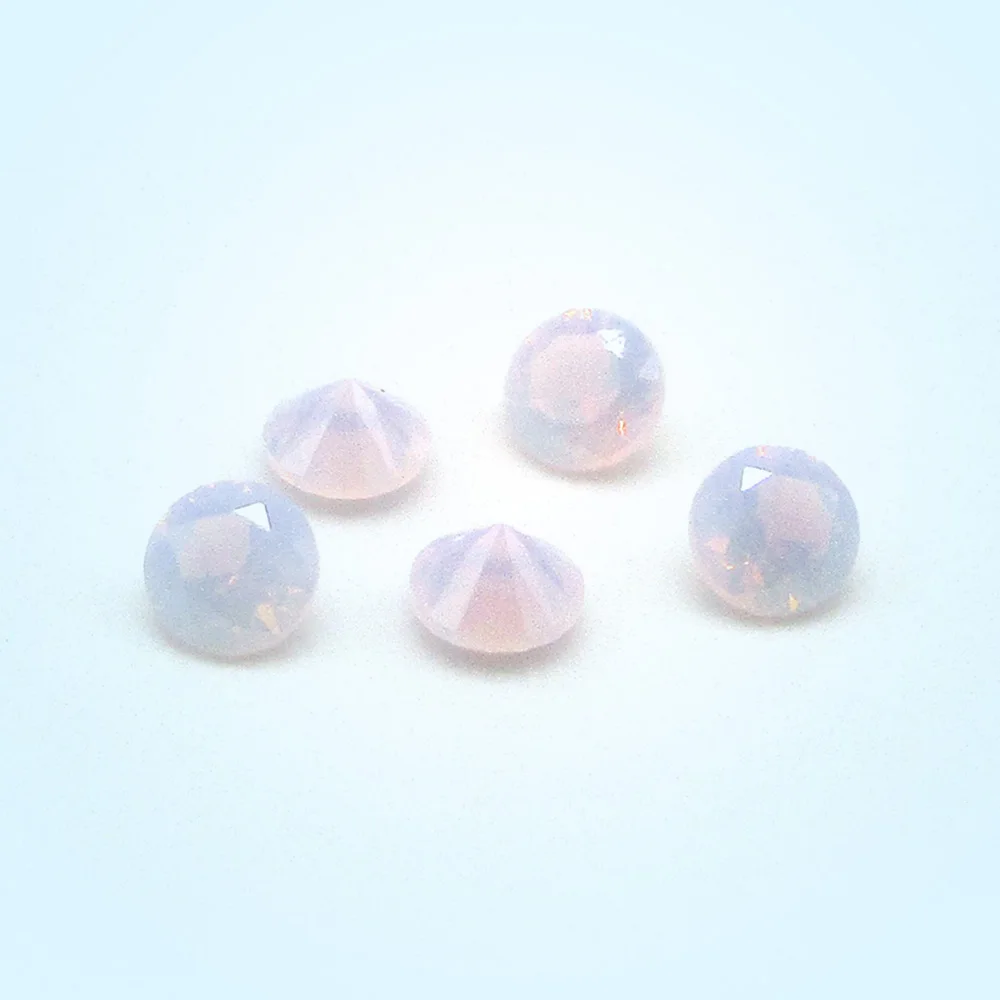 

Factory Price 500pcs 1.0-2.5mm Round Cut Opal Pink Color Nano Stone 5A Quality Nano Synthetic Gems Beads For Wax Casting Jewelry
