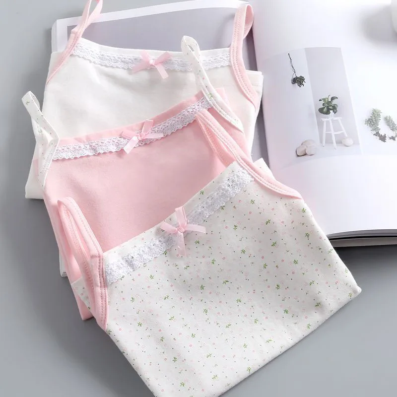 Girls Camisole Singlet Underwear Tank Cute Princess Lace Undershirts Cotton Tank Bow Tops for Baby Girl Kids Children Clothing Girls Camisole Singlet Underwear Tank Cute Princess Lace Undershirts Cotton Tank Bow Tops for Baby Girl Kids Children Clothing