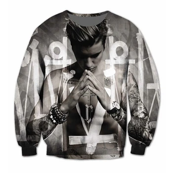 

Fashion Women Men Justin Bieber Purpose 3D Sublimation print fleece Sweatshirt Crewneck Fashion Outfits Sweats free shipping