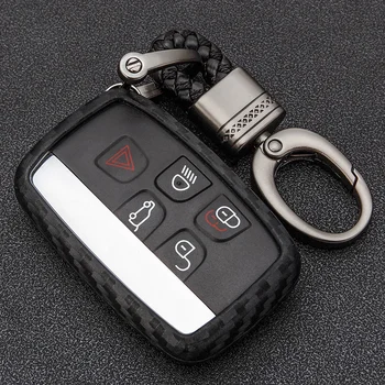 

KUKAKEY Car Key Case Cover For Land Rover LR4 LR2 Discovery Rang Rover Sport Evoque For Jaguar XE XJ XJL XF C-X16 V12