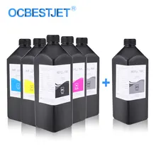 6x1000 мл Светодиодный УФ чернила для Epson P50 T50 T60 L800 L805 R290 1390 1410 1500W R1900 R2000 R3000 чернила для принтера Универсальный УФ чернила для принтера