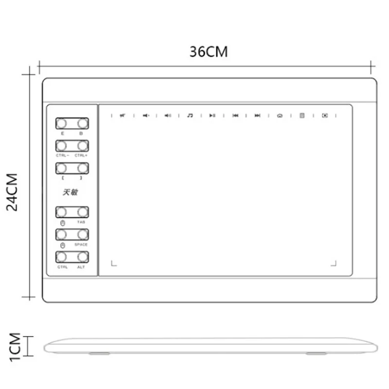 G10 digital desenho tablet mão-pintado placa de