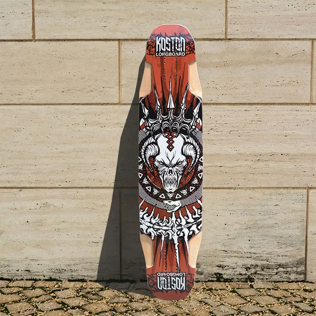 Best price at $114 Cheap KOSTON pro multifunction longboard deck with 9ply canadian maple hot air pressed, allround usage long skateboard deck.