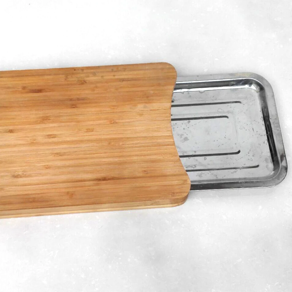 

Sliding Tray Non-Slip Cutting Board Accessories Tool Eco-friendly Kitchen Picnics Chopping Block Durable Practical Rectangle
