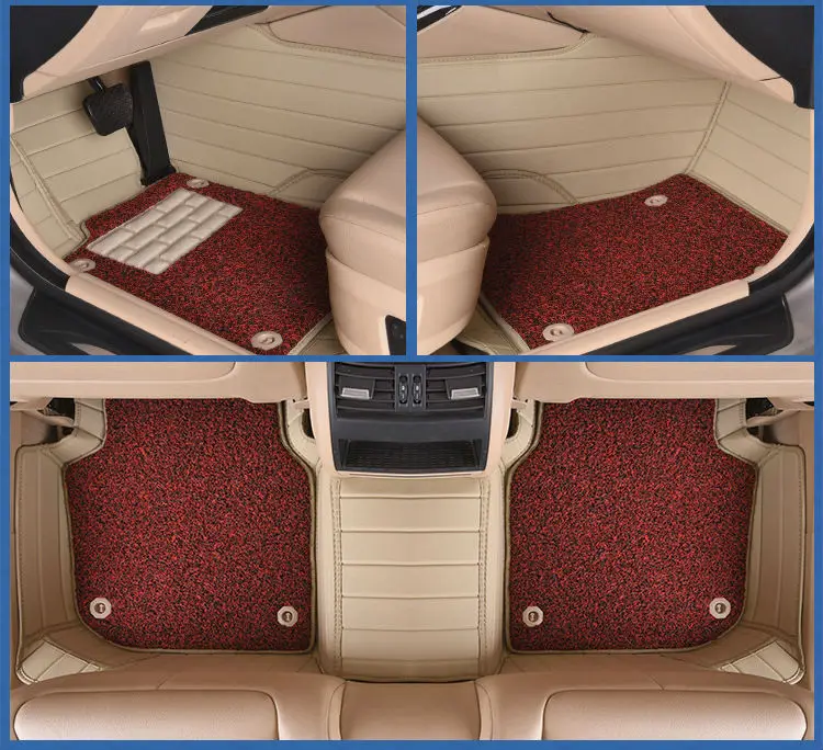 

Myfmat car floor mats foot rugs set pads double layer auto for Alfa Romeo Boxster Cayenne cayman Bentley Arnage Flying Spur GT