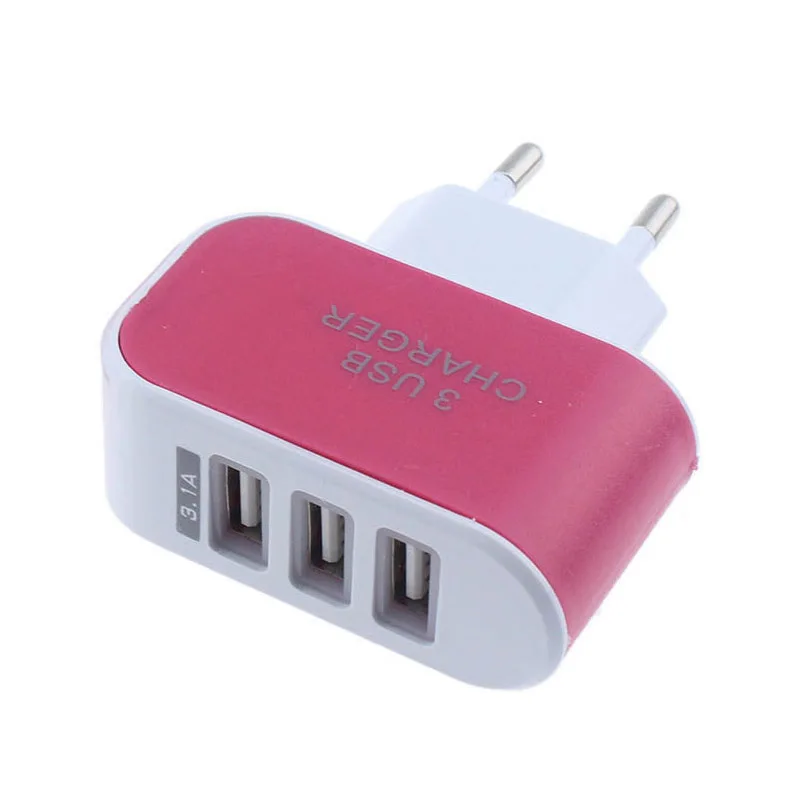 Сетевое зарядное устройство с 3USB портами 5 В 3 1 А|Адаптеры для розеток| |