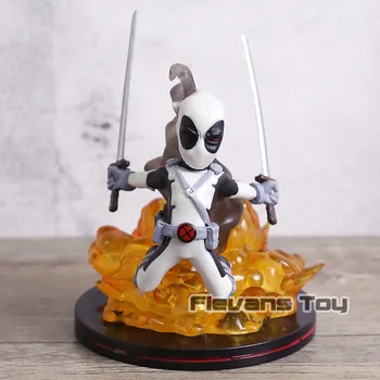 

Marvel X-MEN Deadpool PVC Figure Q Version Deadpool Statue Model Doll Toy Gift