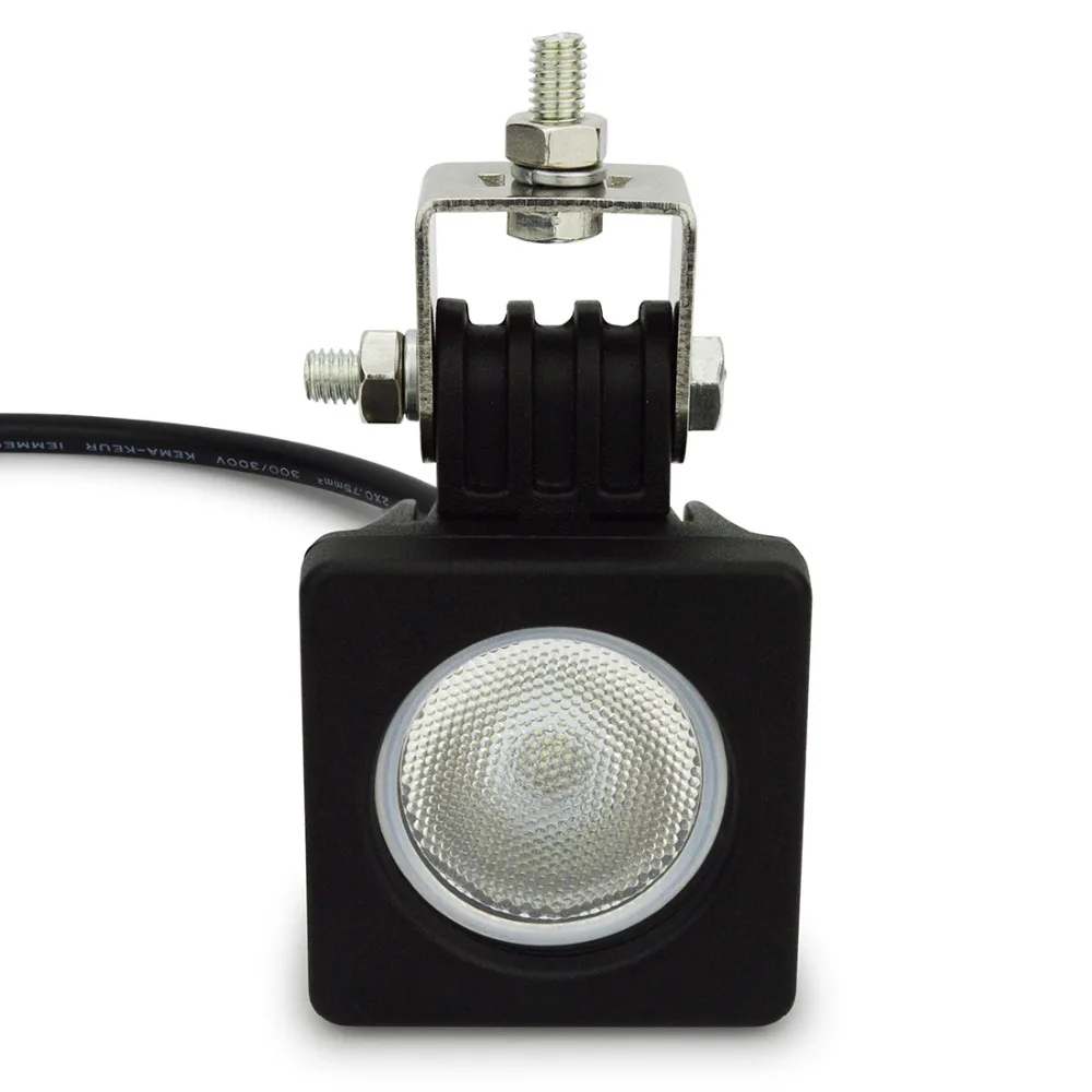 

10pcs 10w led work light spot flood driving lights for vehicle Driving led spotlight offroad 12v Headlight External Light