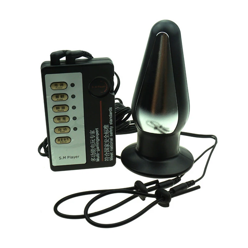 Electric-Shock-2-Penis-Ring-Anal-Plug-Butt-Plug-Me2
