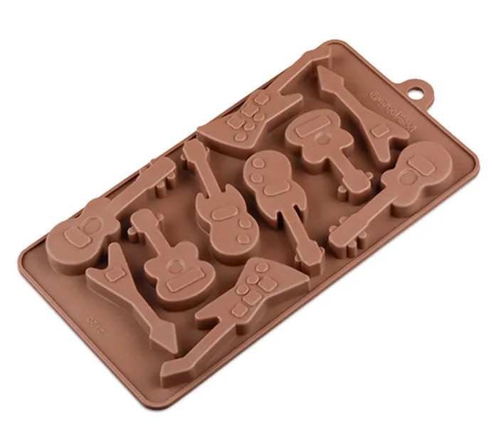 

Hot popular Guitar chocolate mold ice mold chocolate mold soap wholesale food-grade baking cake tools