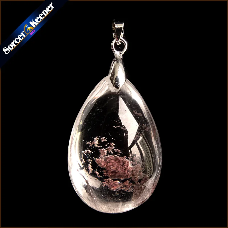

Natural Multicolor Ghost Phantom Quartz Crystal Stone Specimen Healing Pendant Gem stone Home Decor DIY Crafts Material YS000