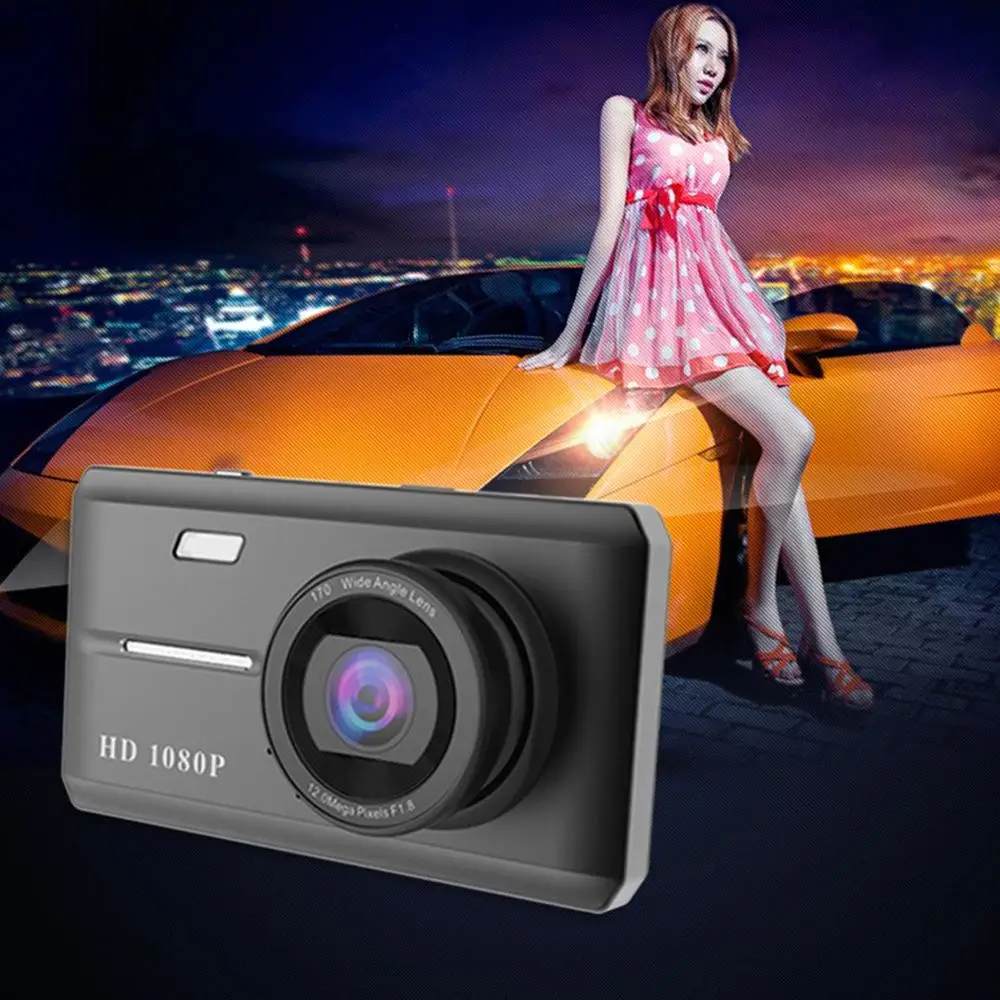 

4.5 Inch Touch Screen Dual-Channel Driving Recorder 1080P Front And Rear Double Recording Car Recorder Car Driving Dvr