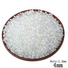 Wholesale 100Pcs Transparent Acrylic Oval Ball Spacer Beads Charms Findings 4MM Size For Jewelry Making,For Kids