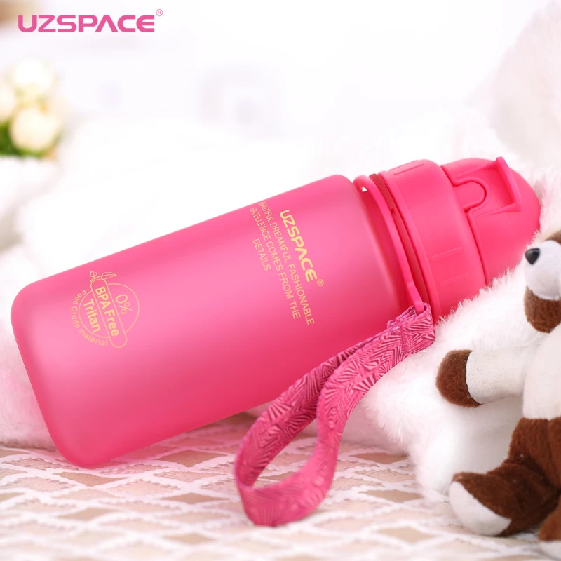 2017 Real Uzspace Portable Straw My Cup Of Children's Plastic Water Bottles Of 400 Ml Of Eco Friendly Students Leakproof Kettle 2017 Real Uzspace Portable Straw My Cup Of Children's Plastic Water Bottles Of 400 Ml Of Eco Friendly Students Leakproof Kettle