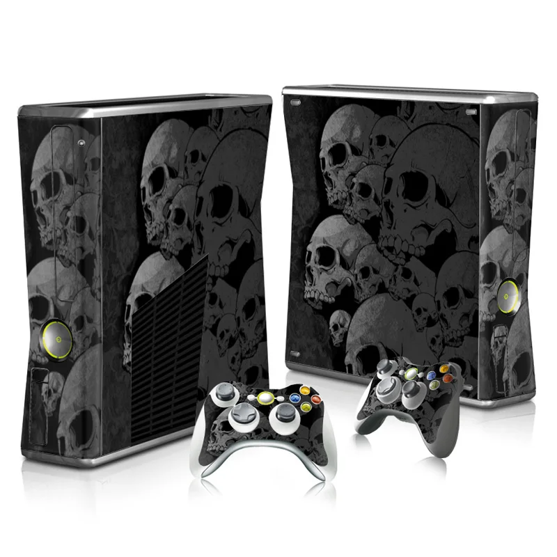 

For Microsoft XBOX 360 Slim Vinyl Decals Console skin + 2 Controller Stickers cover