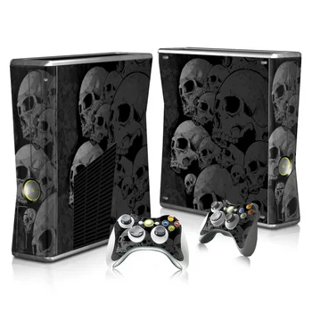

For Microsoft XBOX 360 Slim Vinyl Decals Console skin + 2 Controller Stickers cover