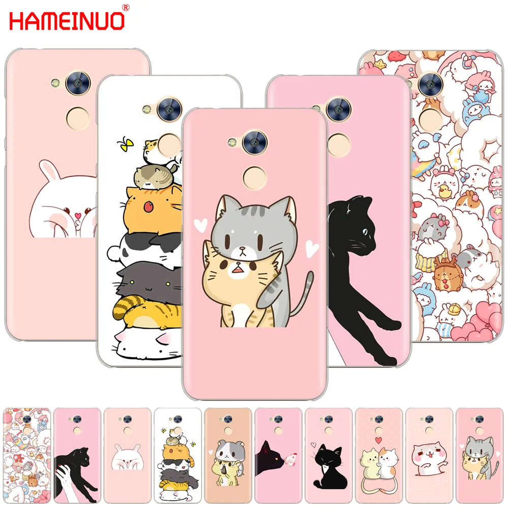 

HAMEINUO Kawaii Molang Cartoon Anime dog cat Cover phone Case for Huawei Honor 10 V10 4A 5A 6A 7A 6C 6X 7X 8 9 LITE