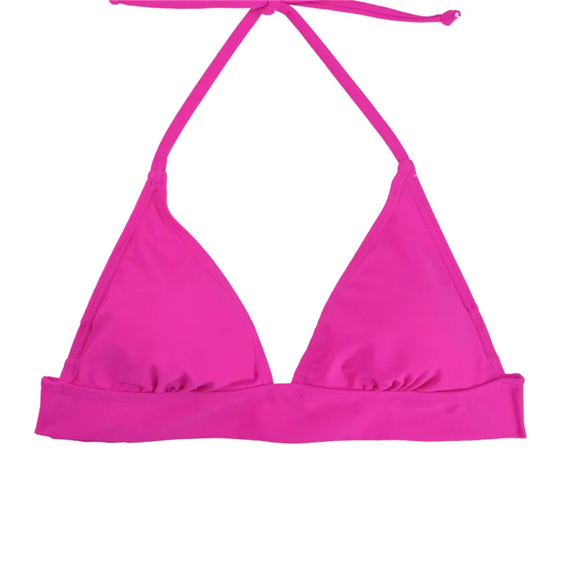M& M Для женщин Холтер бикини, пуш-ап, бразильские бикини Pad с пляжным принтом Микро Бикини Спортивный твердый сексуальный купальник SwimwearT603 - Цвет: T603E