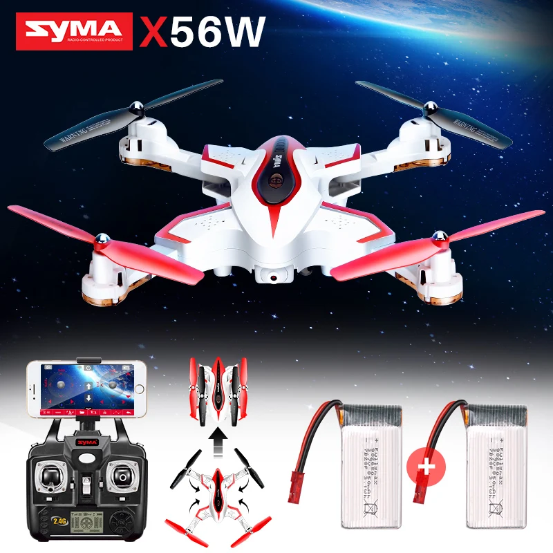 

Professional RC Drones SYMA X56W Camera Drone With Camera Dron Quadrocopter FPV Quadcopters Folding RC Helicopter