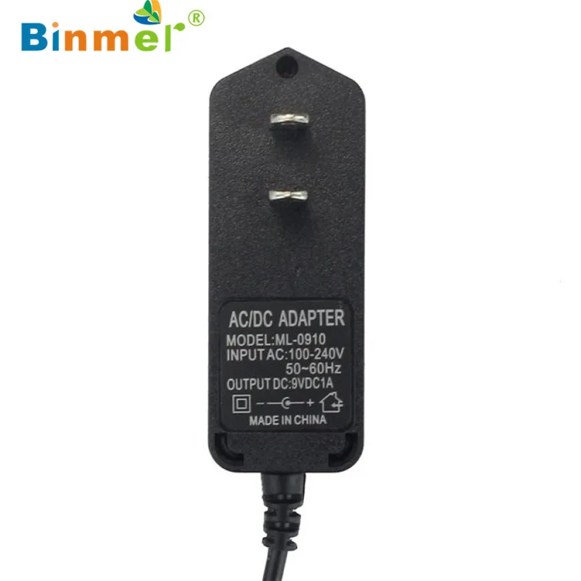 Binmer 9V 1A адаптер питания 5,5x2,1mm Вход 100 V-240 V для Arduino US Ping Sep 12