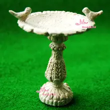 Сад птиц статуя фонтан 1:12 Кукольный Миниатюрный H043