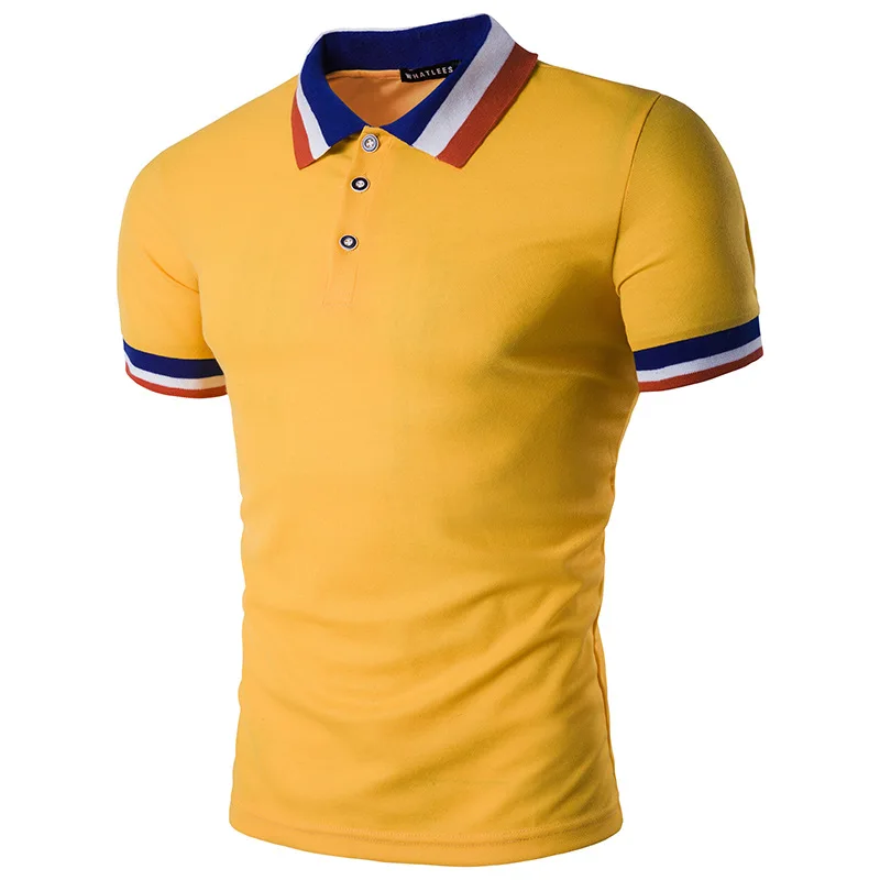  2018 High Quality 10 Colors Cotton Pure color Summer Men short sleeves Polo Shirt Fashion Casual Po