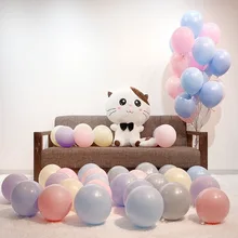 Утолщенные 10 дюймовые однослойные шары-макароны, яркие цвета, серия воздушных шаров, украшение для свадебной вечеринки, цепочка для воздушных шаров