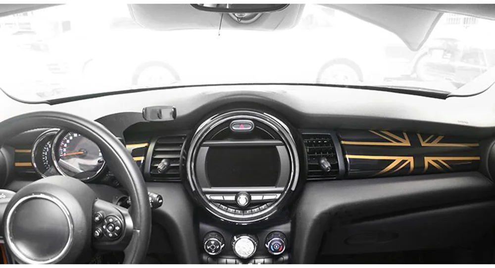 Панель приборной панели автомобиля, накладка, наклейка, украшение интерьера для Mini Cooper S One R55 R56 R57 R58 F55 F56, аксессуары
