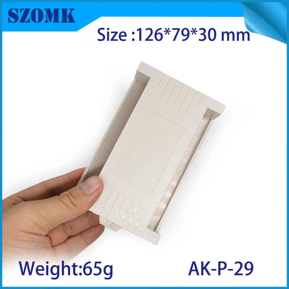 szomk plastic PLC enclosure din rail plastic instrument casing device box (6)