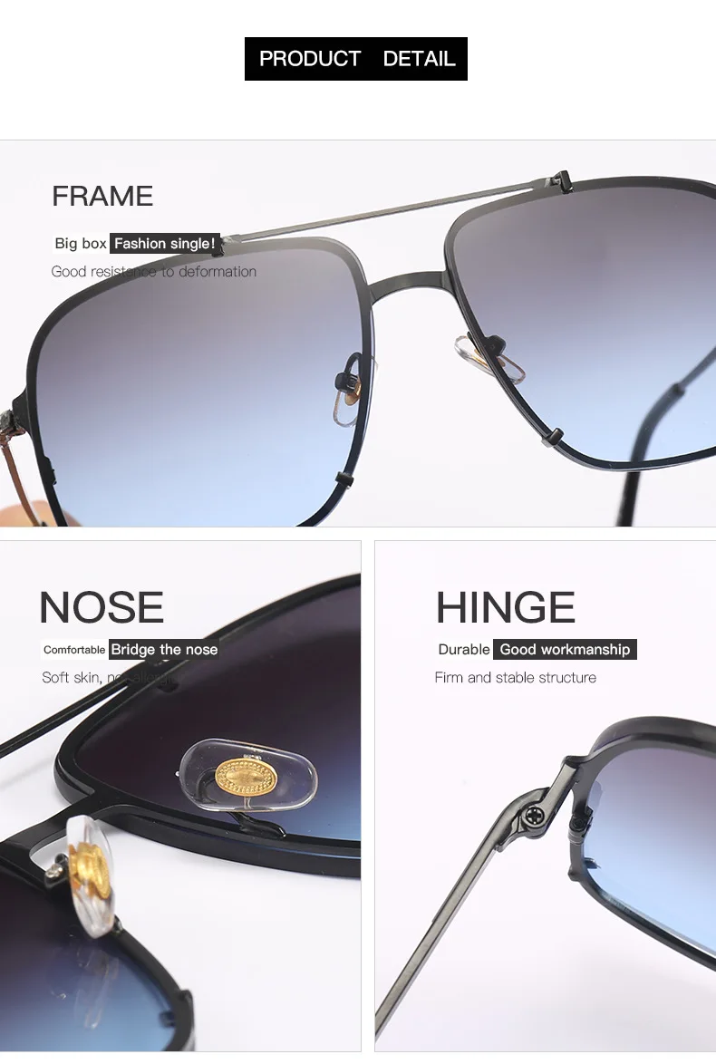 JackJad модные современные Мужские квадратные авиационные стильные солнцезащитные очки, крутые металлические шипы, фирменный дизайн, солнцезащитные очки Oculos De Sol 25027