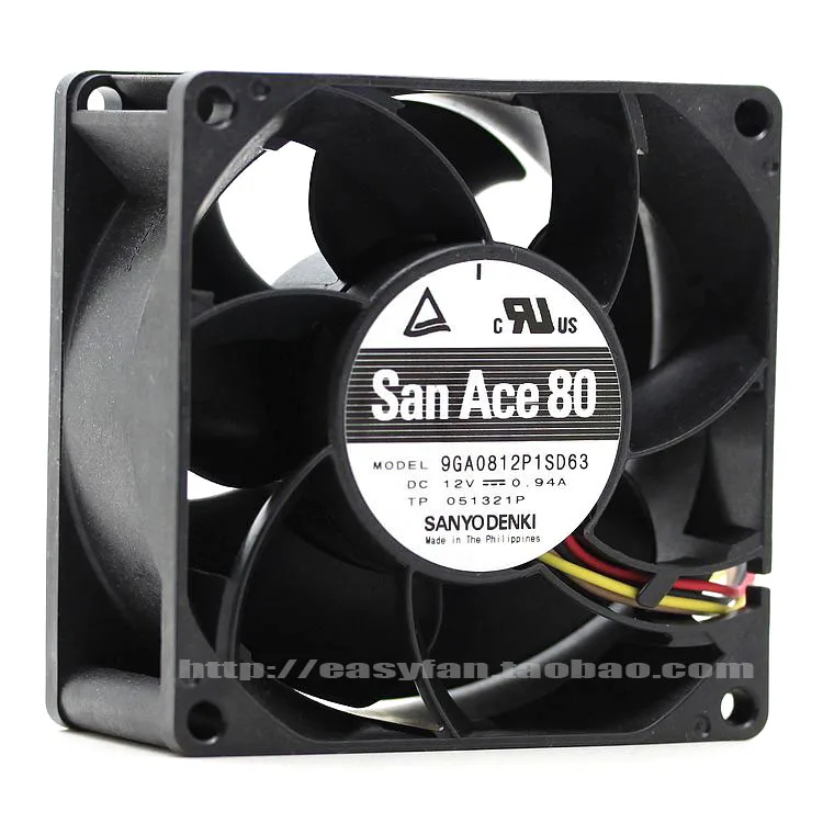 NEW SANYO DENKI SAN ACE 8038 12V 0.94A 9GA0812P1SD63 cooling fan | Компьютеры и офис