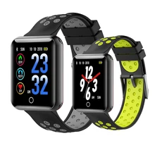 Smart Браслет Q18 Для мужчин 1,54 Цвет Экран Фитнес трекер 3D Интерфейс часы Smart Band IP68 Водонепроницаемый сердечного ритма Смарт часы