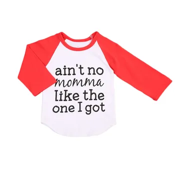 

Cotton Newborn Infant Baby Boy Girl Clothing Tops Long Sleeve T-shirt Tops Letter Cute Cotton Clothes