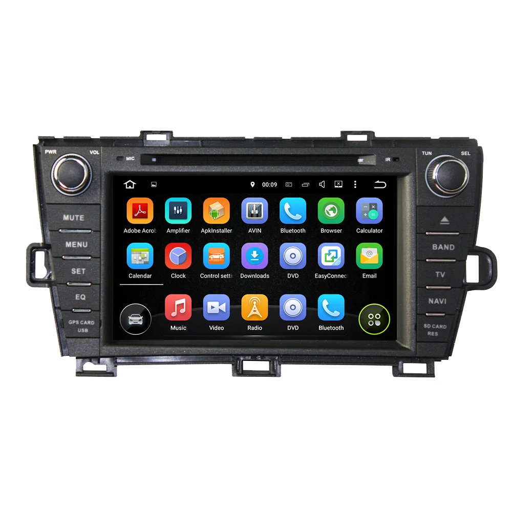 

KLYDE 8" 2 Din Android 8.1 Car Radio For Toyota PRIUS 2009-2013 right driving Car Audio Multimedia Quad Core 1024*600 Car Stereo