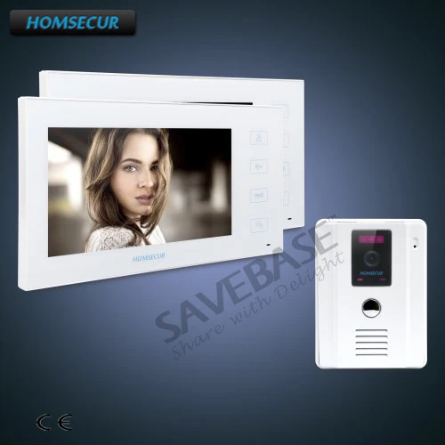 HOMSECUR 7 &quotпроводной видео и аудио Домашний домофон + двухсторонний для домашней
