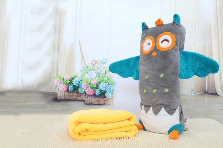 ФОТО Fancytrader High Quality Owl Toy 26'' 65cm Plush Stuffed Owl Pillow stuffed with PP Quilt, Double Purpose, Free Shipping FT90325