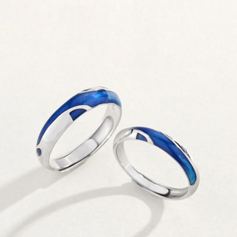 Lysigo 2019 New Arrival 100% S925 Silver Lovers’ Rings Water Mountain Love Ring for Women Engagement Wedding Rings Jewelry Boho (12)