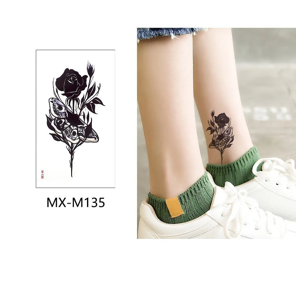 Glaryyears 15 листов временные цветные тату наклейки поддельные тату растения флеш-тату водонепроницаемые маленькие боди-арт Мода для мужчин и женщин - Цвет: MX-M135