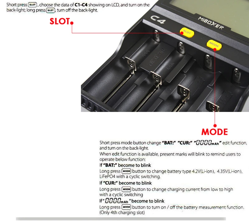 Miboxer C4 18650 charger (2)