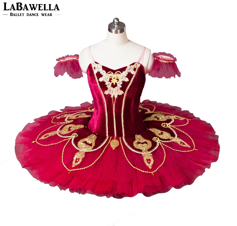 

Performance Tutu Don Quixote Red Spanish Professional Ballet Tutu Costume BT8936A Girl Pancake Ballet Tutu Costume Dance Troupe