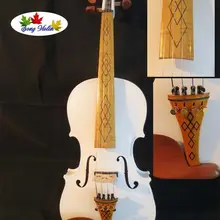 Красивый белый цвета лучшее Craft 4/4 Электрический Скрипки акустической Скрипки#10663