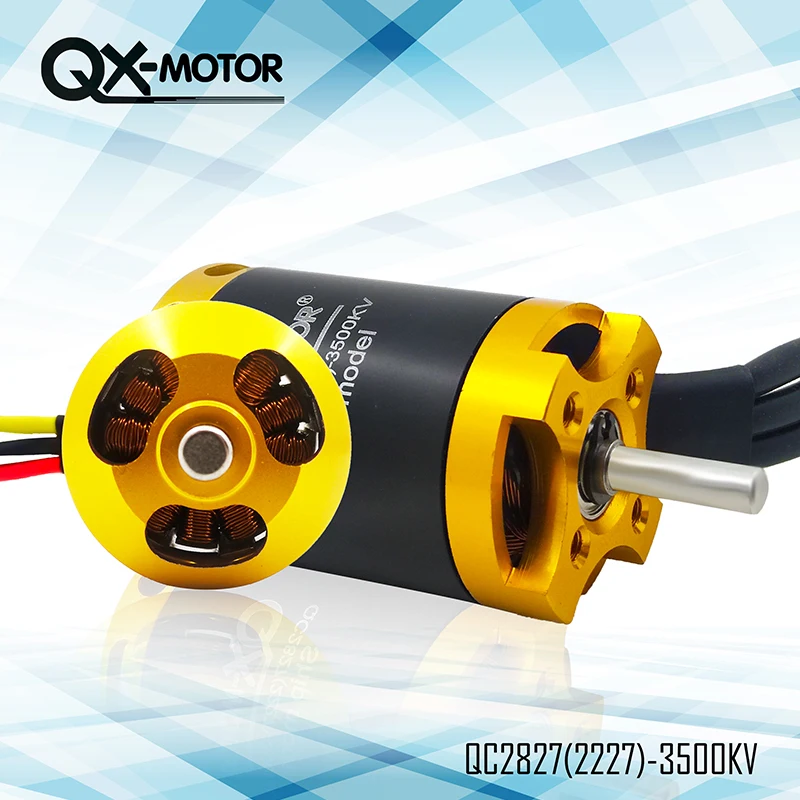 Новинка QC2827 3500KV бесщеточный двигатель для радиоуправляемых гоночных