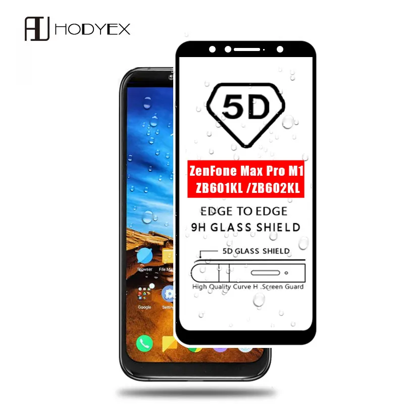 

ZB602KL ZB601KL 5D Full Tempered Glass For Asus Zenfone Max Pro M1 ZB602KL X00TD Full Coverage Screen Protector Protective Film