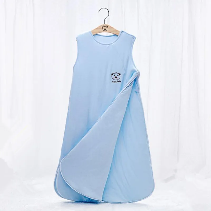 Детский спальный мешок без рукавов, хлопковый плотный и теплый зимний спальный мешок для новорожденных, детский зимний спальный мешок