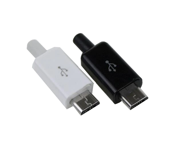 

USB2.0 male 5P welding plug DIY data line accessories interface with plastic case