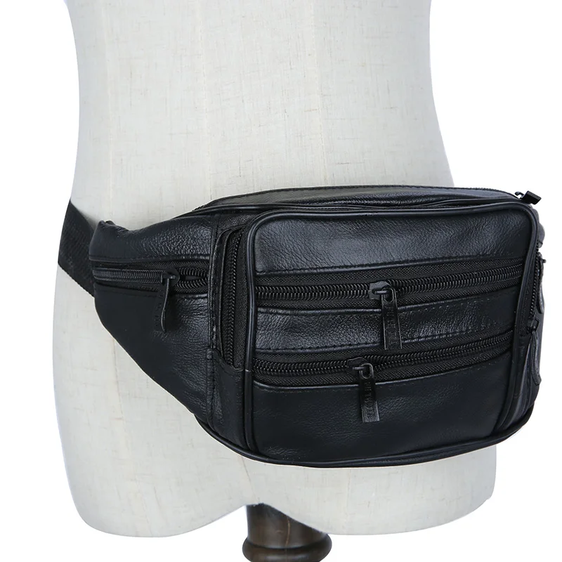 Casual Business Fashion Genuine Leather Men Crossbody Bag Waist Pack Travel Pochete Bolso Cintura Homme Borsa MBA22 Casual Business Fashion Genuine Leather Men Crossbody Bag Waist Pack Travel Pochete Bolso Cintura Homme Borsa MBA22