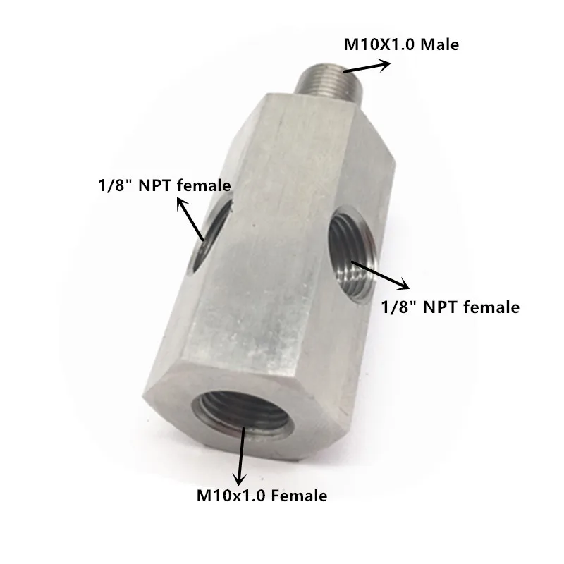 Датчик давления масла адаптер отправителя 2 1/8 &quotNPT Female к M10x1.0 Male m10|Датчики масла| |