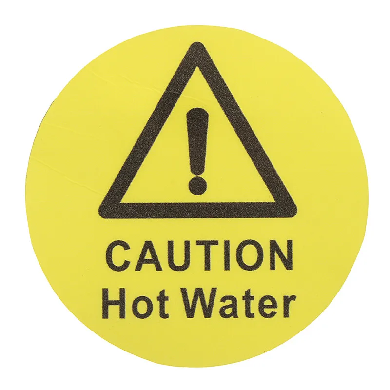 Warn water. Hot water знак. caution water. warning water. hot water наклейка купить.